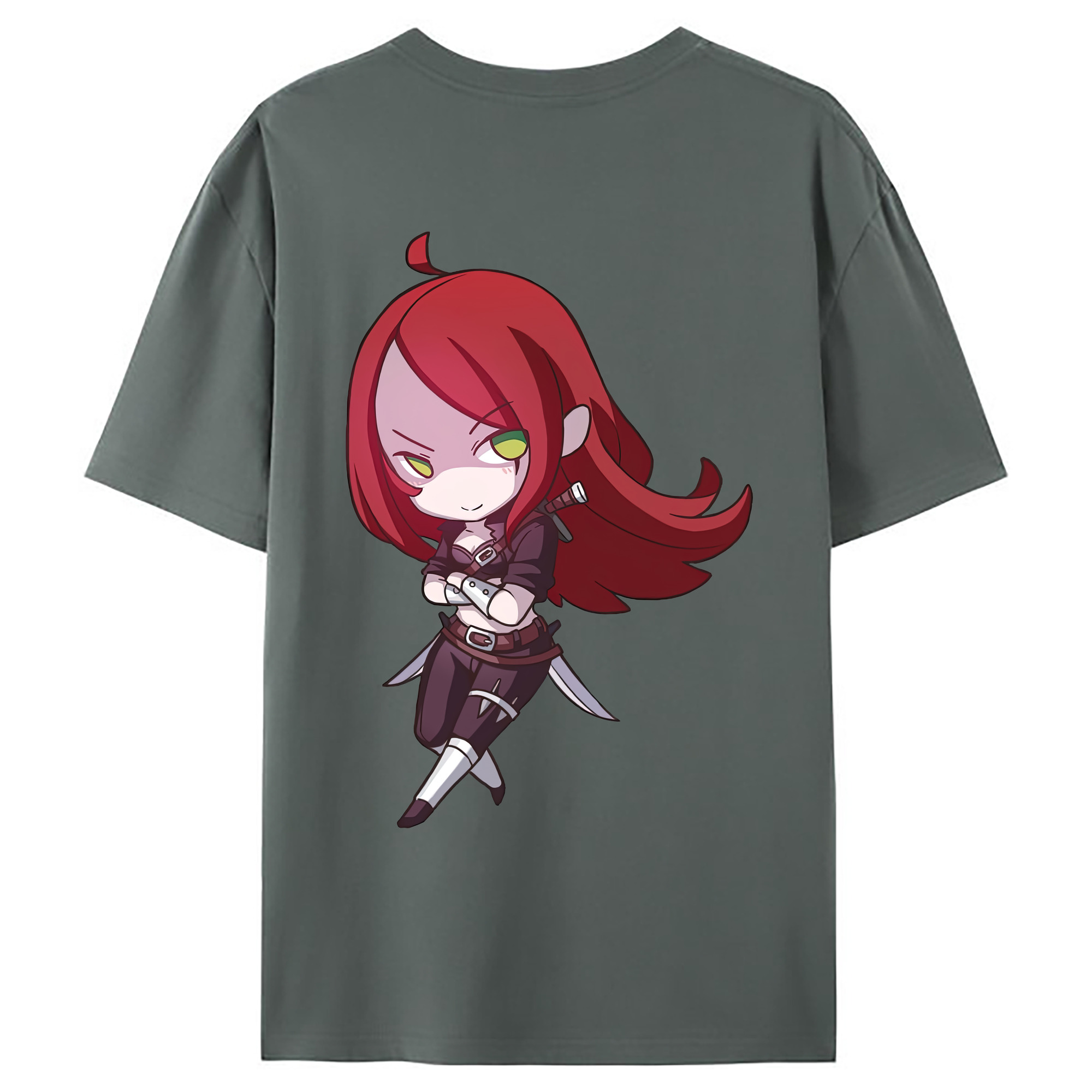 （画像用） リーグ・オブ・レジェンド League of Legends LOL 綿100％ メンズ半袖Tシャツ（バックプリント） 通気性
